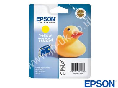Genuine Epson T05544010 / T0554 Yellow Ink Cartridge to fit Stylus Photo Epson Printer