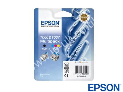 Genuine Epson T06624010 / T0662 Dualpack Black and Tri-Colour Ink Cartridges to fit Inkjet Epson Printer