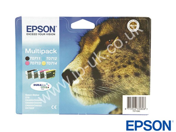 Genuine Epson T071540A0 CMYK Ink Multipack to fit Inkjet BX310FN Printer 