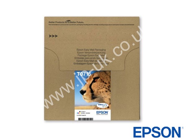 Genuine Epson T07154510 CMYK Easy Mail Ink Multipack to fit Inkjet DX8400 Printer 