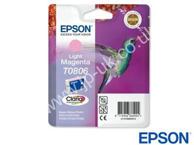 Genuine Epson T08064010 / T0806 Light Magenta Ink to fit Inkjet Epson Printer 