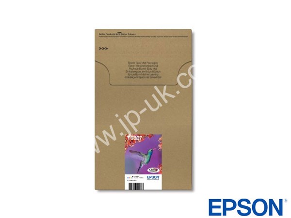 Genuine Epson T08074510 CMYK LC LM Easy Mail Ink Multipack to fit Inkjet R285 Printer 
