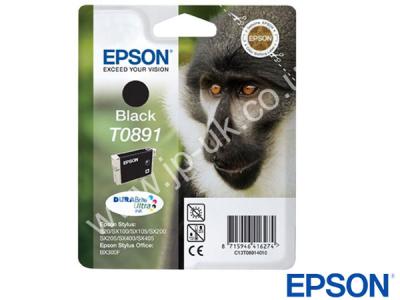 Genuine Epson T08914010 / T0891 Black Dura Brite to fit Inkjet Epson Printer 