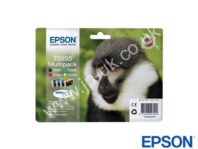 Genuine Epson T08954010 CMYK Dura Brite Ink Multipack to fit Inkjet Epson Printer 