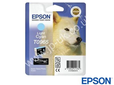 Genuine Epson T09654010 / T0965 Light Cyan Ink to fit Stylus Photo Epson Printer 