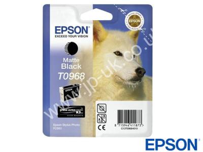 Genuine Epson T09684010 / T0968 Matte Black Ink to fit Stylus Photo Epson Printer 
