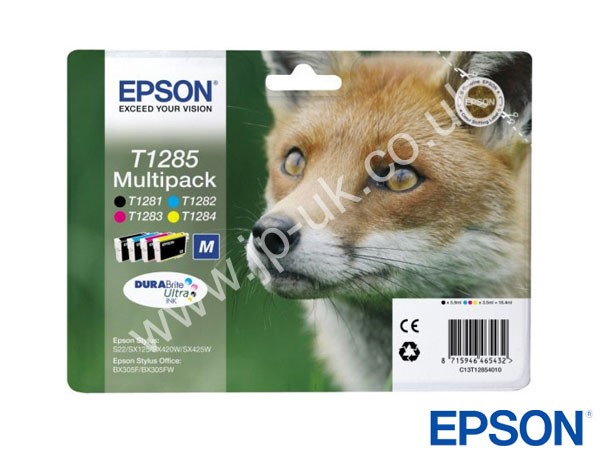 Genuine Epson T12854010 CMYK Ink Multipack to fit Inkjet BX305F Printer 