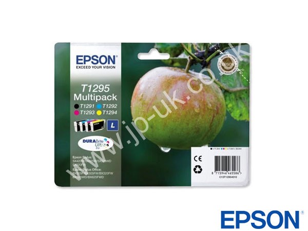 Genuine Epson T12954010 CMYK Hi-Cap Ink Multipack to fit Inkjet BX305FW Plus Printer 