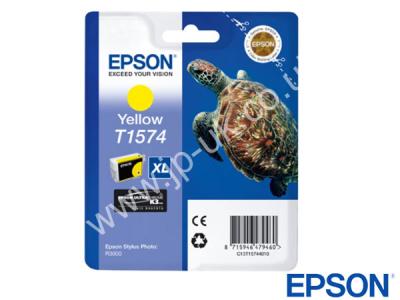 Genuine Epson T15744010 / T1574 Yellow Ink to fit Inkjet Epson Printer 