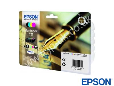 Genuine Epson T16264010 CMYK Ink Multipack to fit Inkjet Epson Printer 