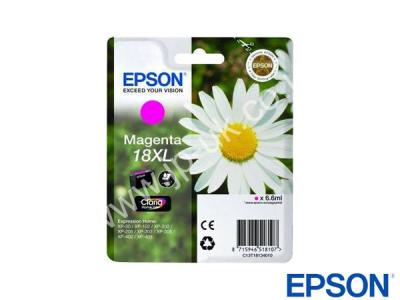 Genuine Epson T18134010 / T1813 Hi-Cap Magenta Ink to fit Inkjet Epson Printer 
