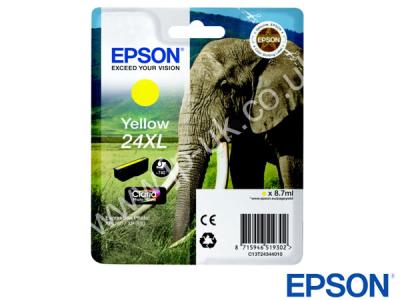 Genuine Epson T24344010 / T2434 Hi-Cap Yellow Ink to fit Expression Photo Epson Printer 