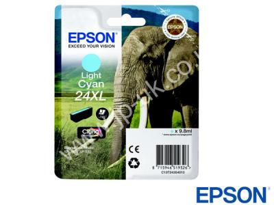 Genuine Epson T24354010 / T2435 Hi-Cap Light Cyan Ink to fit Expression Photo Epson Printer 