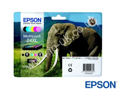Genuine Epson T24384010 CMYK LC LM Hi-Cap Ink Multipack to fit Expression Photo Epson Printer 
