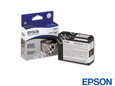 Genuine Epson T580100 / T5801 Photo Black Ink to fit Stylus Pro Epson Printer 