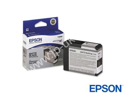 Genuine Epson T580800 / T5808 Matte Black Ink to fit Stylus Pro Epson Printer 