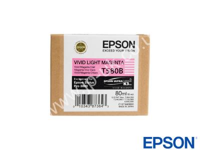 Genuine Epson T580B00 / T580B Vivid Light Magenta Ink to fit Stylus Pro Epson Printer 