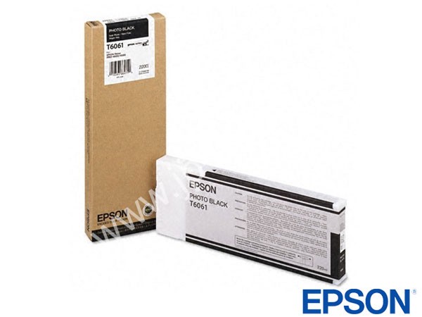 Genuine Epson T606100 / T6061 Hi-Cap Photo Black Ink to fit Stylus Pro 4800 Printer 