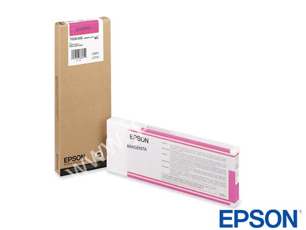 Genuine Epson T606300 / T6063 Hi-Cap Vivid Magenta Ink to fit Stylus Pro 4880 Printer 