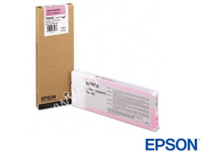 Genuine Epson T606C00 / T606C Hi-Cap Light Magenta Ink to fit Stylus Pro Epson Printer 