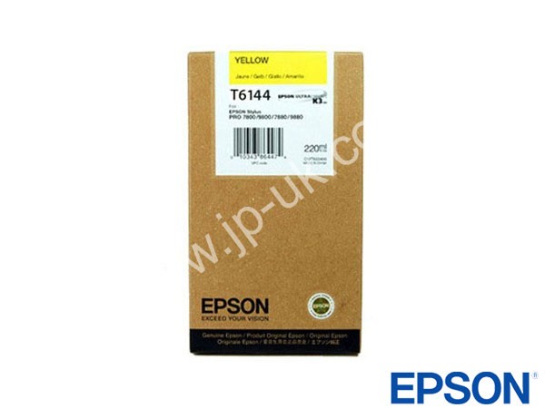Genuine Epson T614400 / T6144 Hi-Cap Yellow Ink to fit Stylus Pro 4400 Printer 