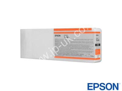 Genuine Epson T636A00 / T636A Hi-Cap Orange Ink to fit Stylus Pro Epson Printer 