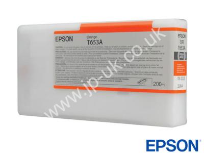 Genuine Epson T653A00 / T653A Orange Ink to fit Stylus Pro Epson Printer 