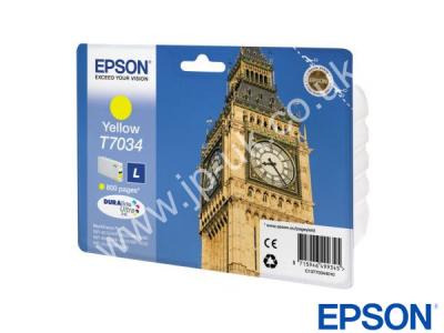 Genuine Epson T703440 / T7034 Yellow Ink to fit WorkForce Pro Epson Printer 