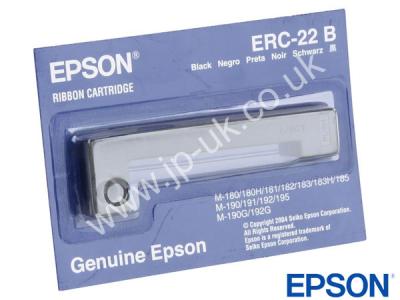 Genuine Epson C43S015358 / ERC22B  Long Life Black Fabric Ribbon to fit Inkjet Epson Inkjet Fax / Printer