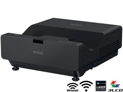 Epson EB-775F Projector - 4100 Lumens, 16:9 Full HD 1080p, 0.25-0.35:1 Throw Ratio - Laser Lamp-Free Ultra Short Throw with Wireless & Miracast