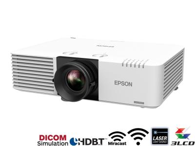 Epson EB-L530U Projector - 5200 Lumens, 16:10 WUXGA, 1.35-2.20:1 Throw Ratio - Laser Lamp-Free with Wireless & Miracast