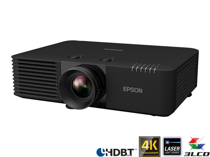 Epson EB-L775U Black Projector - 7000 Lumens, 16:10 WUXGA, 1.35-2.20:1 Throw Ratio - Laser Lamp-Free 4K-Enhanced