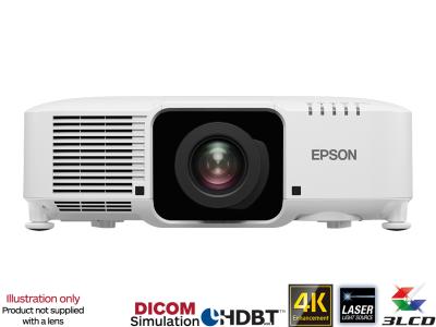 Epson EB-PU1007W Projector - 7000 Lumens, 16:10 WUXGA - Laser Lamp-Free Installation 4K-Enhanced - Body Only