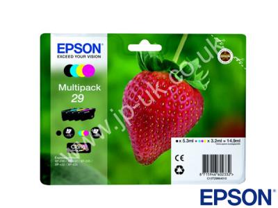 Genuine Epson C13T29864010 / 29 CMYK CMYK Ink Multipack to fit Inkjet Epson Printer 