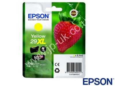 Genuine Epson C13T29944010 / 29XL Yellow XL Ink to fit Inkjet Epson Printer 