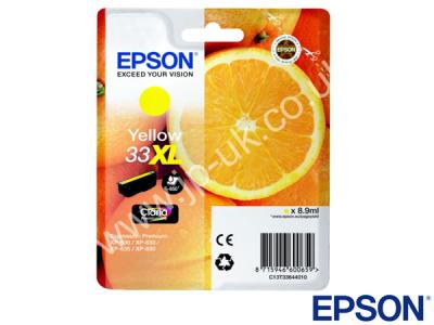 Genuine Epson C13T33644010 / 33XL High Capacity Yellow Ink to fit Inkjet Epson Printer 
