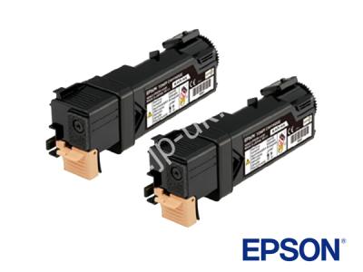 Genuine Epson S050631 / 0631 Black Toner Cartridge Twin-Pack to fit Epson Printer