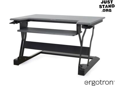 Ergotron 33-397-085 WorkFit-T Sit-Stand Desktop Workstation - Black