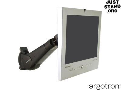 Ergotron 45-007-085 400 Series Monitor Arm Wall Mount - Black - for Screens up to 27" and below 10.4kg