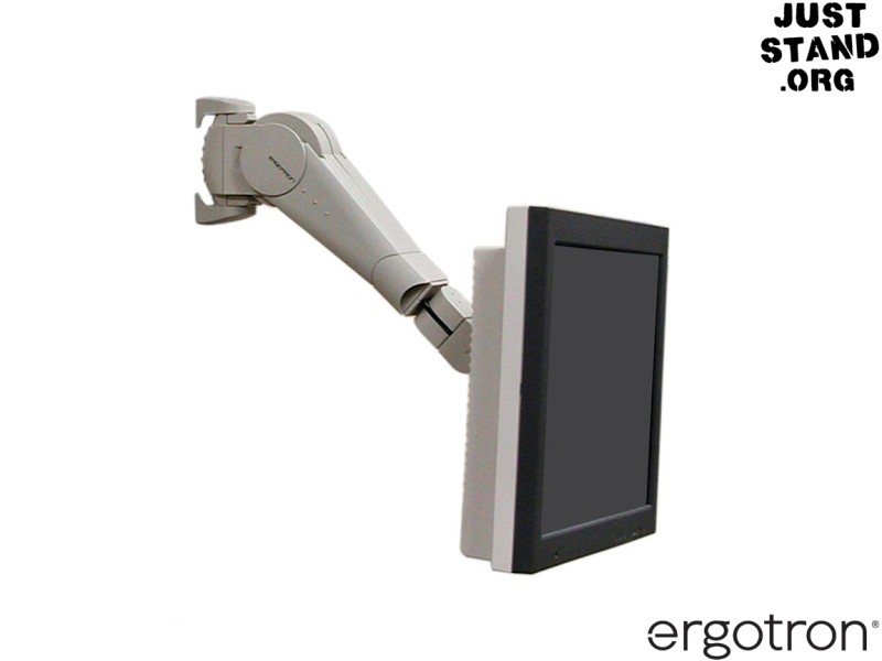 Ergotron 45-007-099 400 Series Monitor Arm Wall Mount - Grey - for Screens up to 27" and below 10.4kg
