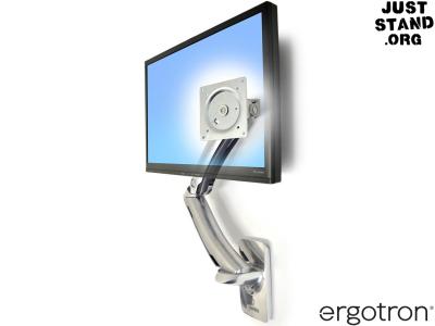 Ergotron 45-228-026 MX Wall Mount LCD Arm - Silver - for Screens up to 42" and below 13.6kg