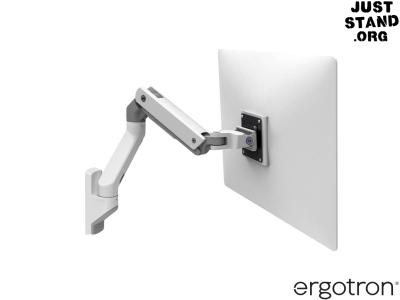 Ergotron 45-478-216 HX LCD Arm Sit-Stand Wall Mount - White - for Screens up to 42" and below 19.1kg
