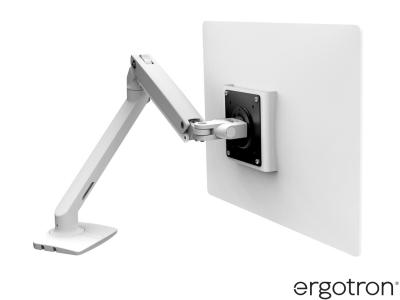 Ergotron 45-486-216 MXV LCD Arm Desk Mount with Two-Piece Clamp - White - for Screens up to 34" and below 9.1kg