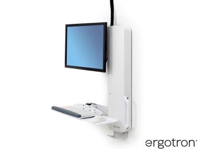 Ergotron 61-081-062 StyleView® Sit-Stand High-Traffic Area Vertical Lift - White