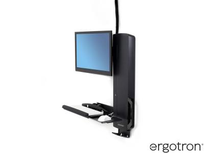 Ergotron 61-081-085 StyleView® Sit-Stand High-Traffic Area Vertical Lift - Black