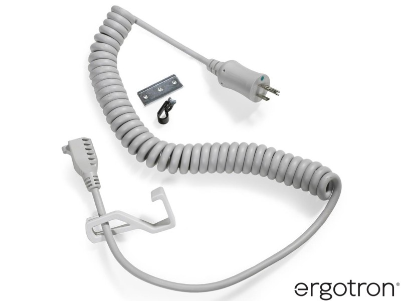 Ergotron 97-921 Coiled Extension Cord Accessory Kit - UK Plug