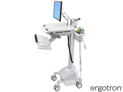 Ergotron SV42-6202-3 StyleView® 42 LiFe-Powered LCD Arm Cart - White