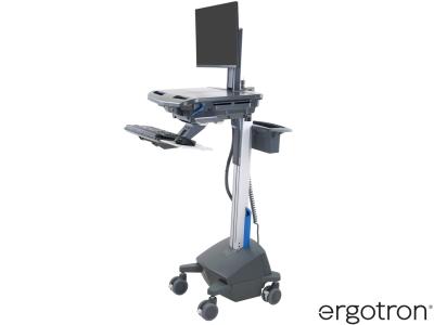 Ergotron SV42-8302-3 StyleView® 42 LiFe-Powered LCD Pivot Cart - Dark Grey