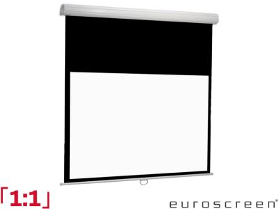 Euroscreen Diplomat Manual 1:1 Ratio 150 x 150cm Pull Down Projector Screen - DD150