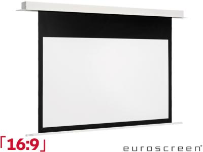 Euroscreen Sesame 2.1 16:9 Ratio 230 x 130cm Ceiling Recessed Projector Screen - SEZ2417-W - Smart Motor